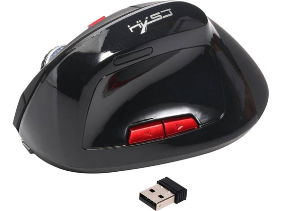 HXSJ Vertical Wireless Gaming Mouse Black