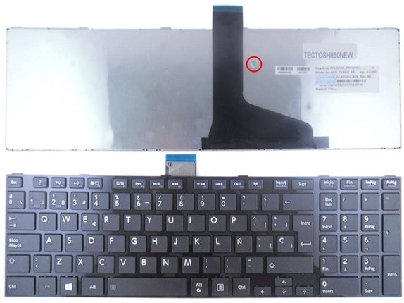 Keyboard for Toshiba Satellite L850 C850 H000045470 Nsk-Tvasu
