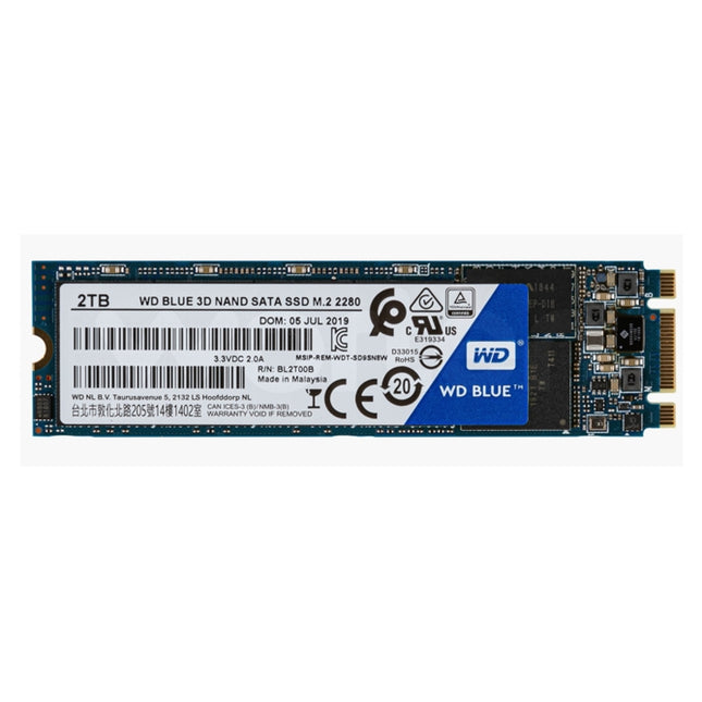 WESTERN DIGITAL Blue 3D NAND SATA 2TB Internal SSD (2 TB - M.2 - 560 MB/s)