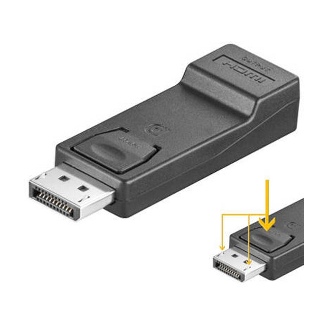 Gender Adapter GOOBAY HDMI DisplayPort Adapter