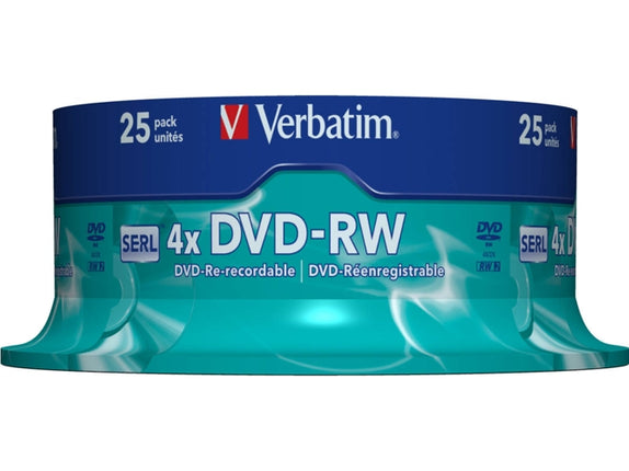 VERBATIM DVDRW Virgin DVD Matt Silver