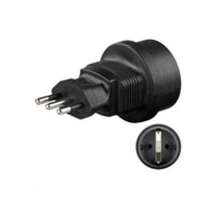Plug adapter MICROCONNECT PETRAVEL2 Black