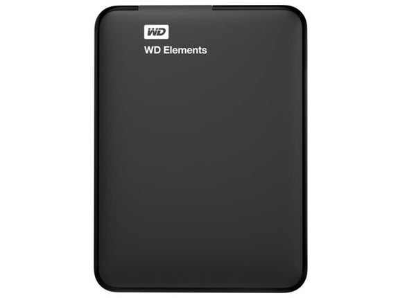 WESTERN DIGITAL Elements External HDD (Black - 1 TB - USB 3.0)