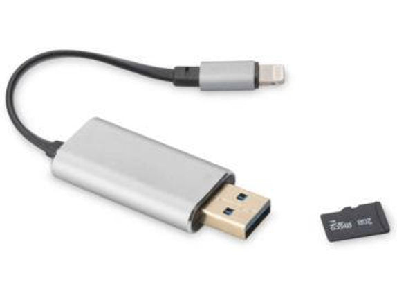 Card Reader EDNET 31521 USB 3.0 Lightning Gray