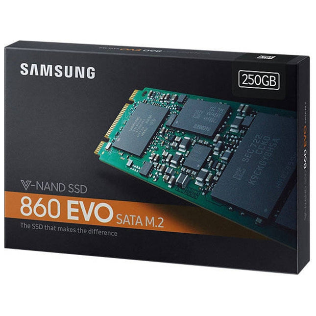 SAMSUNG 250GB 860 EVO M2 Internal SSD (250 GB - M.2 SATA - 550 MB/s)