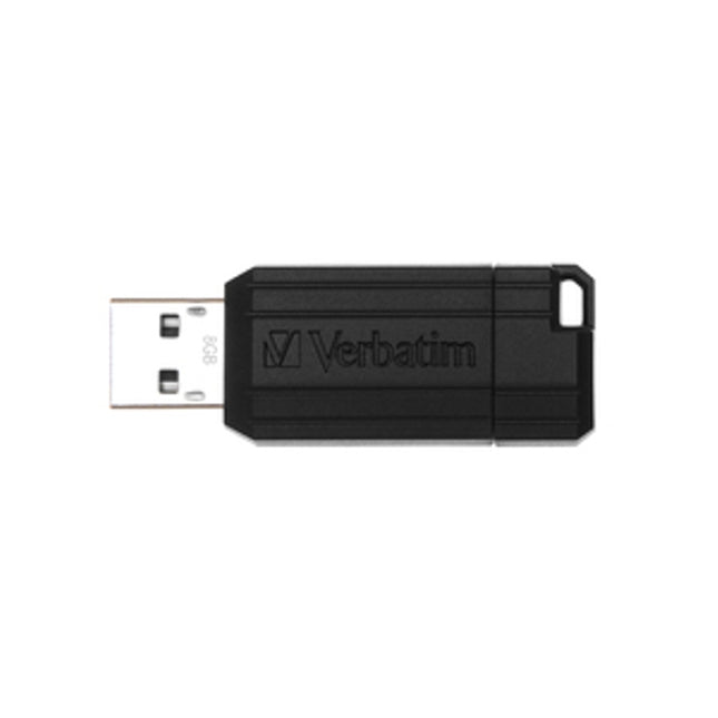 VERBATIM PinStripe 8 GB USB Flash Drive