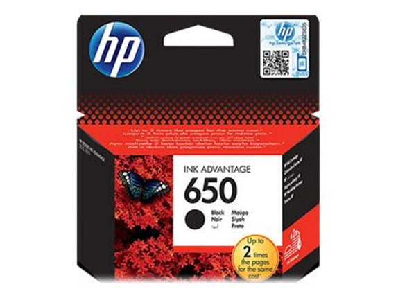 Original HP 650 CZ101AE Black Ink Cartridge