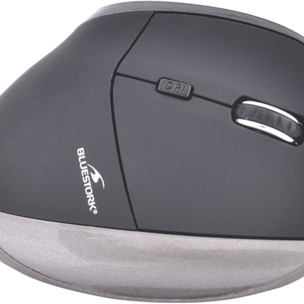Ergonomic Mouse BLUESTORK MWLERGOBK Wireless 1200 dpi Gray