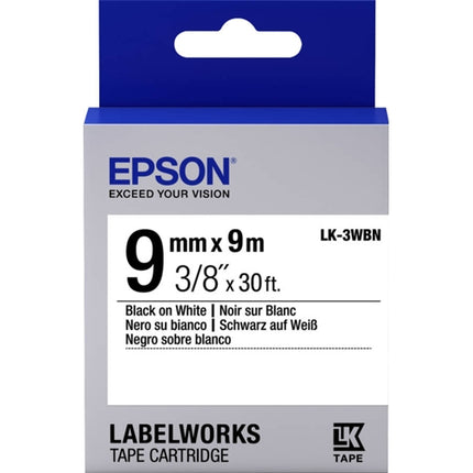 EPSON LK3WBN Label Tape C53S653003