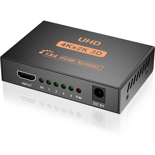 HOWEI HDMI Splitter Converter 1 to 4 HD 4K 2K HD Black