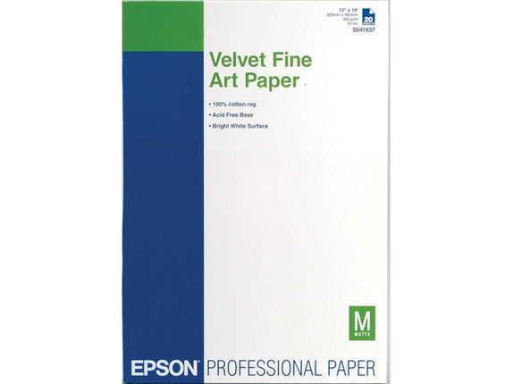 EPSON Velvet Fine Art Printer Paper C13S041637