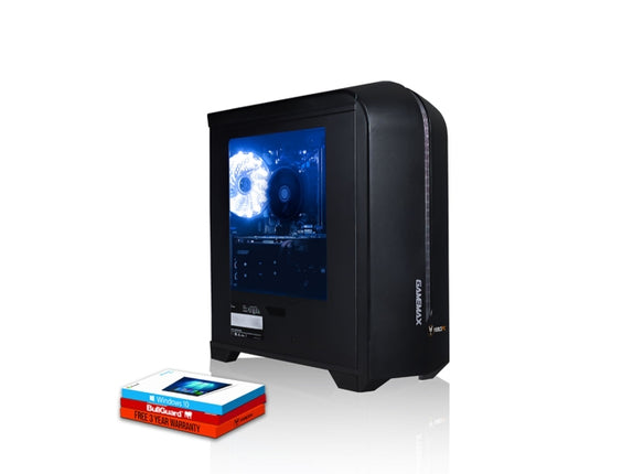 Gaming PC FIERCE Guardian 384184 AMD Ryzen 5 2600 1 TB HDD RAM 16 GB NVIDIA GeForce GTX 1650