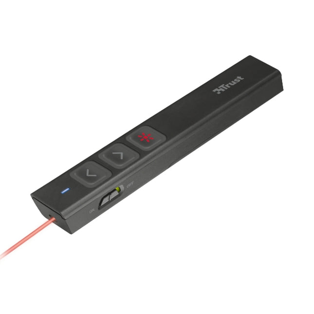 TRUST SQUBE Black Wireless Presenter With Laser
