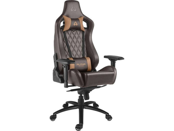Gaming Chair ALPHA GAMER Polaris (Up to 150 kg - Gas Lift Class 4 - Black and Brown)