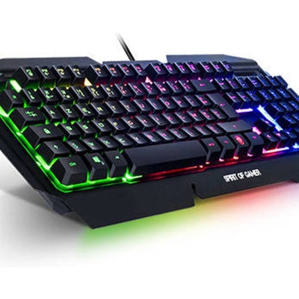 Gaming Keyboard SPIRIT OF GAMER Pro-K5 (Mechanical - Spanish Language - Illuminated)