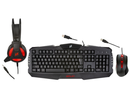 NPLAY Dominate 4.0 Gaming Bundle (USB - Membrane - English)