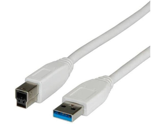 USB Cable NILOX USB AUSB B 0.8 m MaleMale Grey