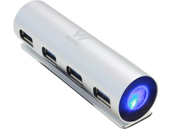 Interface Hub WOXTER Hub 43 USB 3.0 3.1 Gen 1 MicroB 5000 Mbits Silver