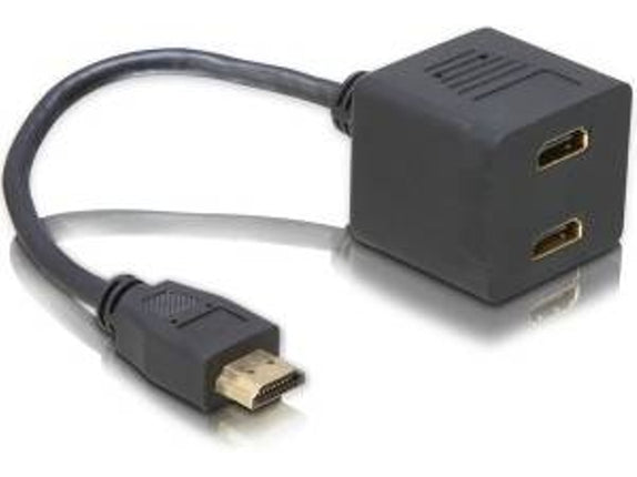 DeLOCK Interface Adapter HDMI Male to 2x HDMI Female HDMI M 2 x HDMI F