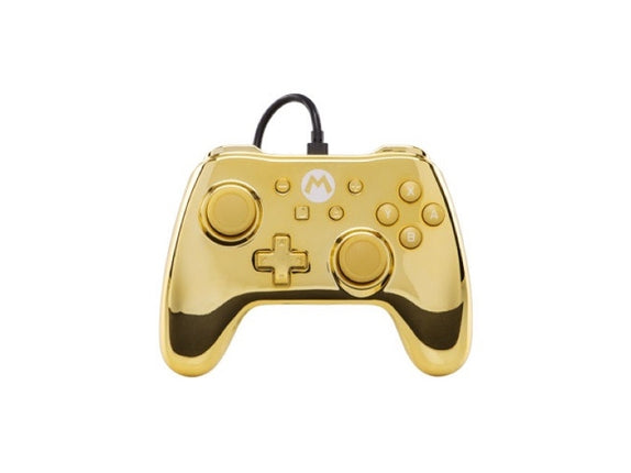 DIMELEC Switch Core Chrome Gold Mario Wired Controller (Nintendo Switch - Gold)