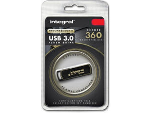 INTEGRAL 32GB Secure 360 Encrypted USB Flash Drive USB3.0