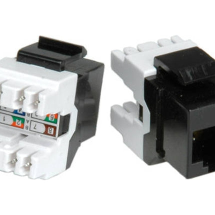 ROLINE Cat.5e Keystone Jack Patch Panel, RJ-45, unshielded black
