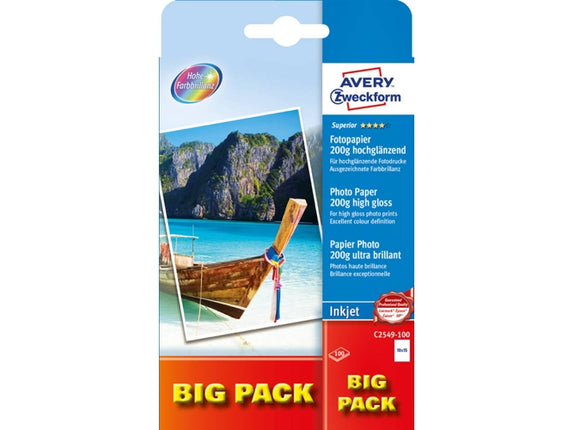 AVERY Photop A6 glossy paper 10x15cm 200g 100 Blatt