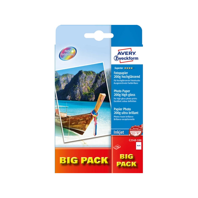 AVERY Photop A6 glossy paper 10x15cm 200g 100 Blatt