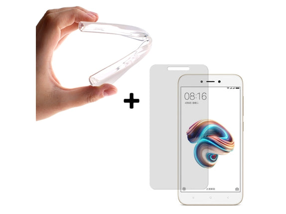 GERMAN TECH Tempered Glass Case and Protector for Xiaomi Redmi 5A