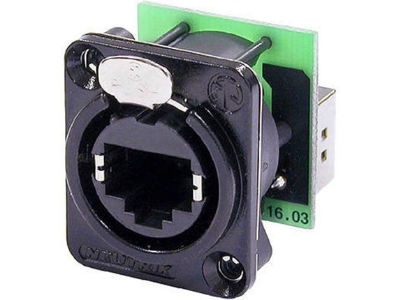 NEUTRIK NE8FDP-B Connector in Black
