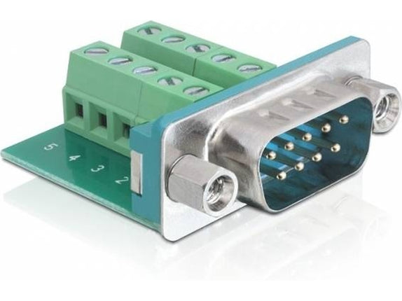DELOCK Sub-D connector 9-p M