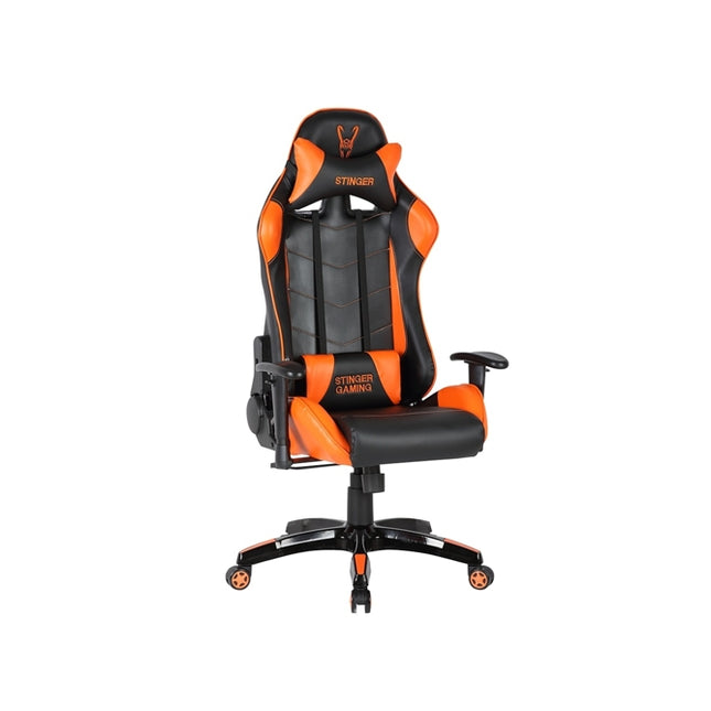 Gaming Chair WOXTER Stinger Station (Up to 150 kg - Gas Lift Class 4 - Black and Orange)