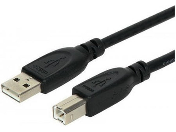 USB Cable 3GO USB AUSB B 3 m MaleMale Black